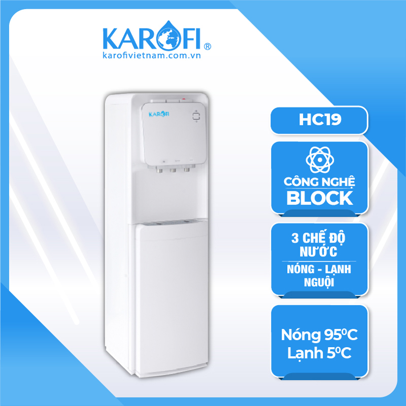 Cây nước nóng lạnh hút bình Karofi